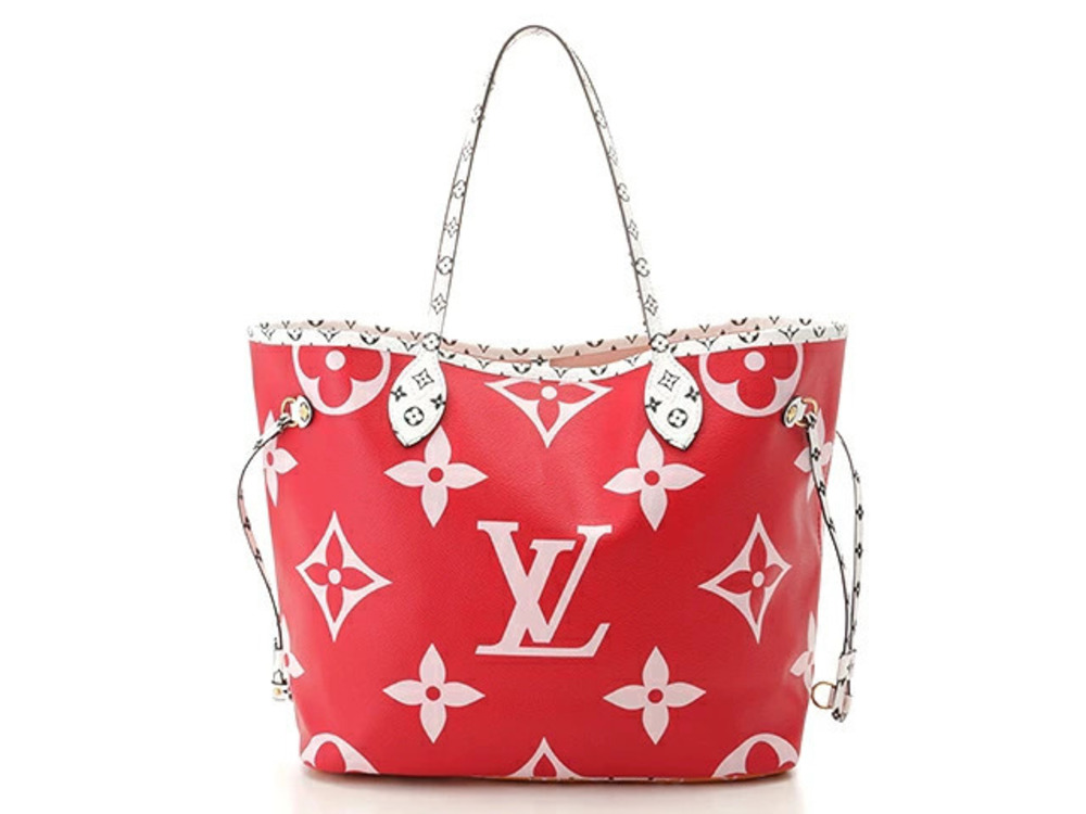 LOUIS VUITTON Neverfull Monogram Giant Rouge Red